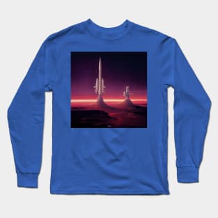 Interplanetary Spaceport Long Sleeve T-Shirt